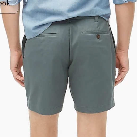 NWOT j crew 7" flex chino short Dark Eucalyptus - Picture 3 of 7